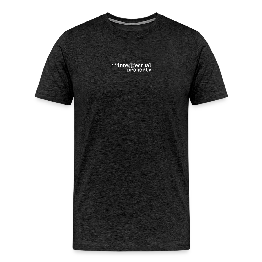 "IIIntellectual Property White" Fitted Tee - charcoal grey