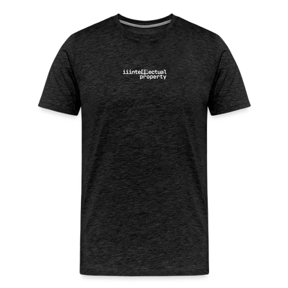 "IIIntellectual Property White" Fitted Tee - charcoal grey