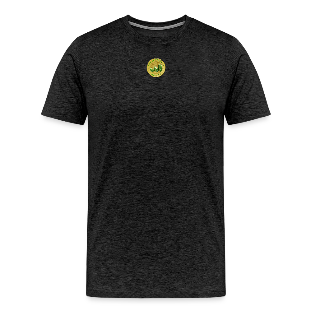 "Generate Wealth Logo" Fitted Tee - charcoal grey