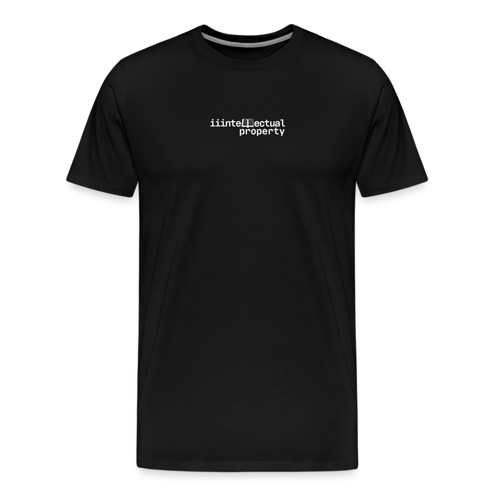 "IIIntellectual Property White" Fitted Tee - black