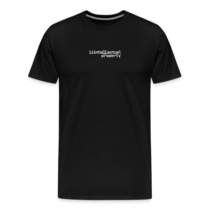 "IIIntellectual Property White" Fitted Tee - black