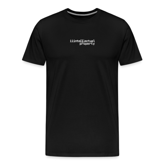 "IIIntellectual Property White" Fitted Tee - black