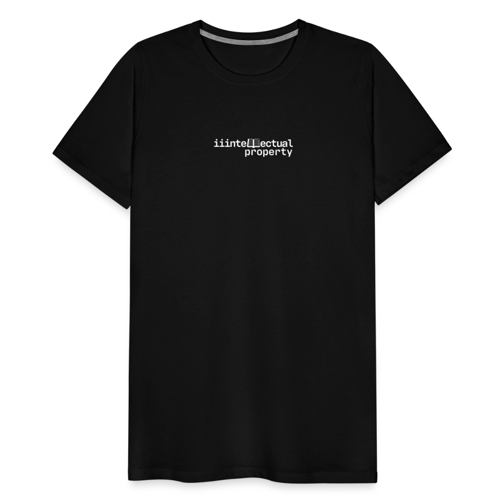 "IIIntellectual Property White" Fitted Tee - black