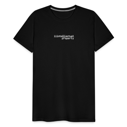 "IIIntellectual Property White" Fitted Tee - black