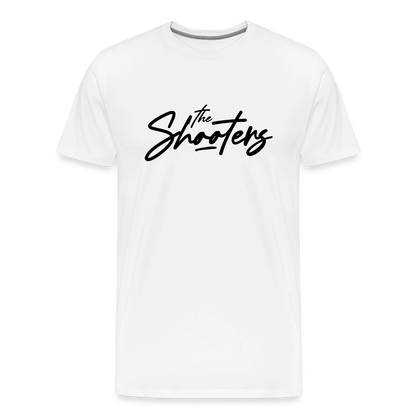 "The Shooters Big Black" Fitted Tee - white
