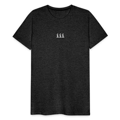 "iii - Intellectual Property White" Fitted Tee - charcoal grey