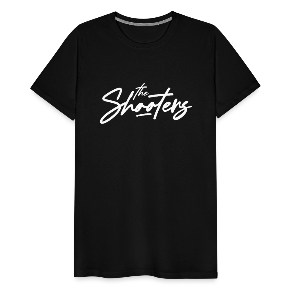 "The Shooters Big White" Fitted Tee - black