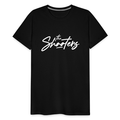 "The Shooters Big White" Fitted Tee - black