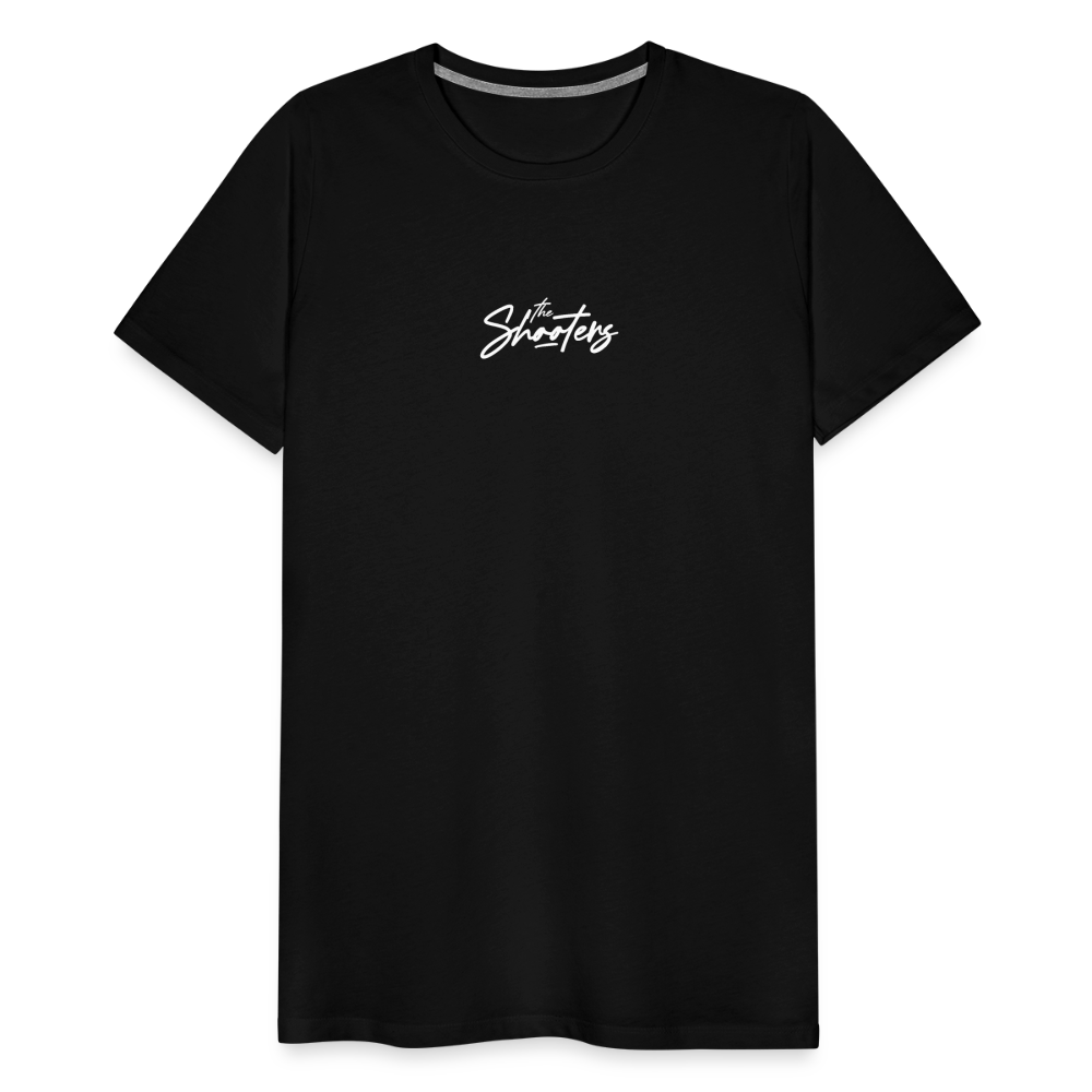 "The Shooters White" Fitted Tee - black