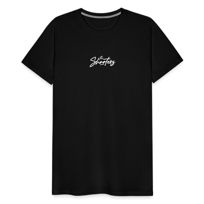 "The Shooters White" Fitted Tee - black