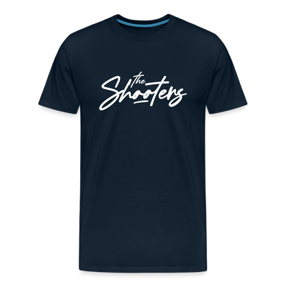 "The Shooters Big White" Fitted Tee - deep navy