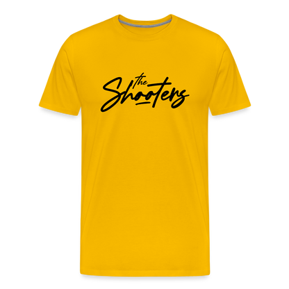 "The Shooters Big Black" Fitted Tee - sun yellow