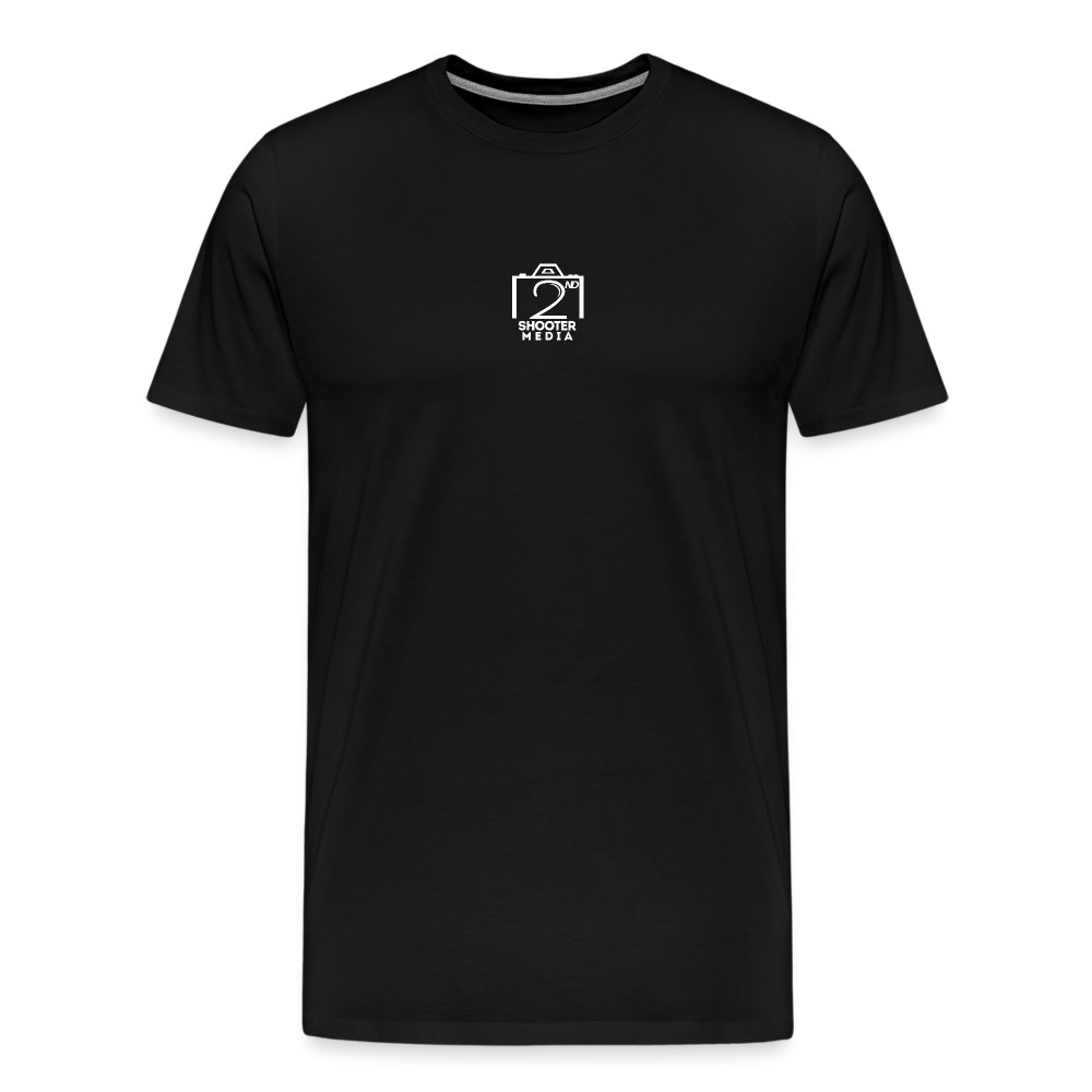 "2nd Shooter White" Fitted Tee - black