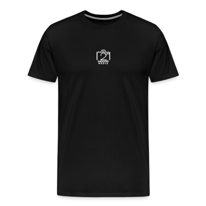 "2nd Shooter White" Fitted Tee - black