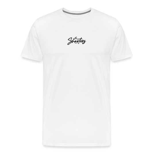 "The Shooters Black" Fitted Tee - white