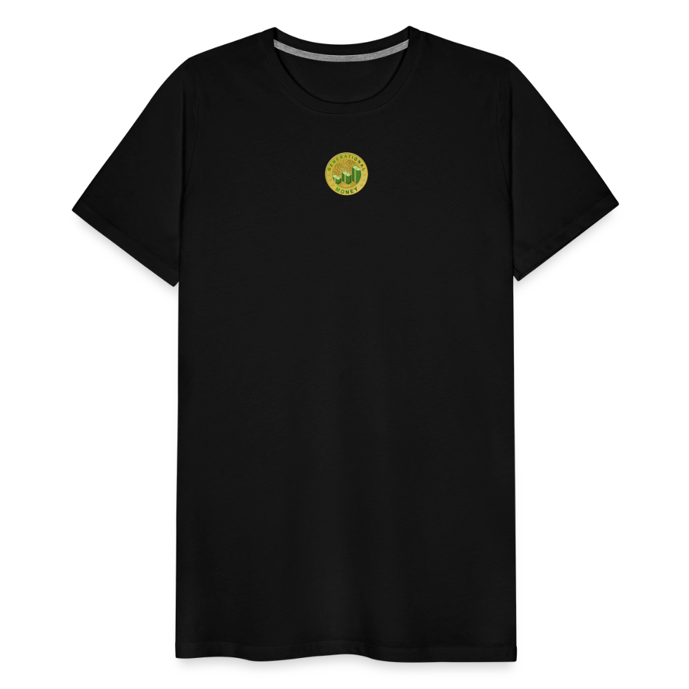 "Generate Wealth Logo" Fitted Tee - black