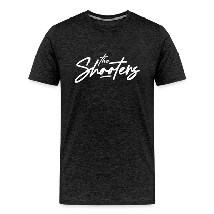 "The Shooters Big White" Fitted Tee - charcoal grey