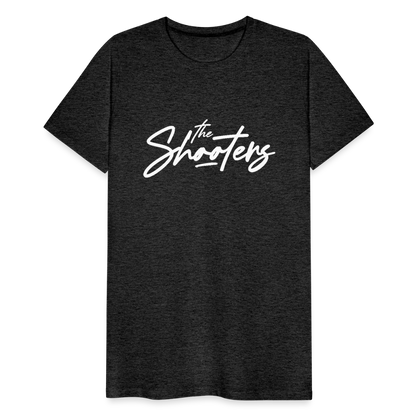 "The Shooters Big White" Fitted Tee - charcoal grey