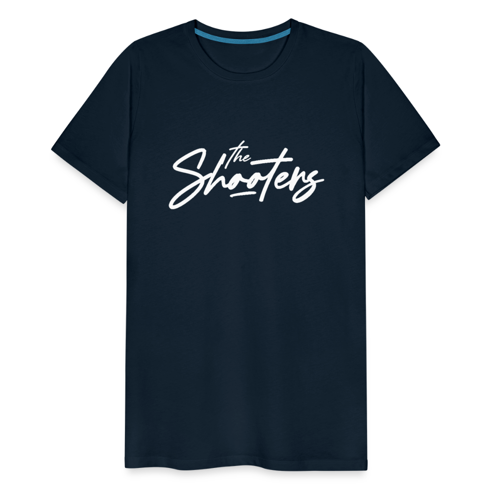 "The Shooters Big White" Fitted Tee - deep navy