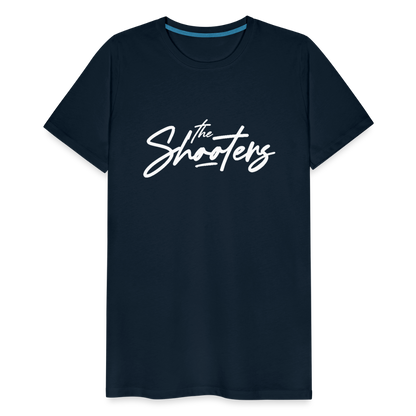 "The Shooters Big White" Fitted Tee - deep navy