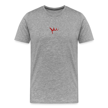 "Royal Crown" Fitted Tee - heather gray