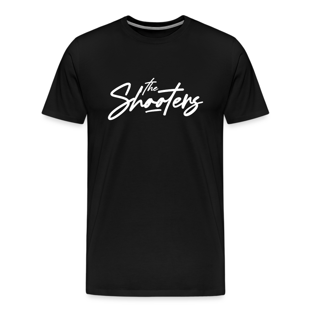 "The Shooters Big White" Fitted Tee - black