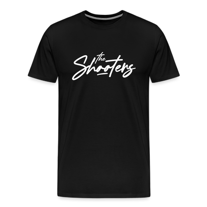 "The Shooters Big White" Fitted Tee - black