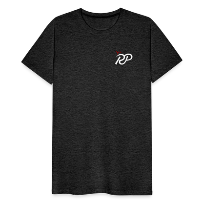 "Royalty" Fitted Tee (Left) - charcoal grey