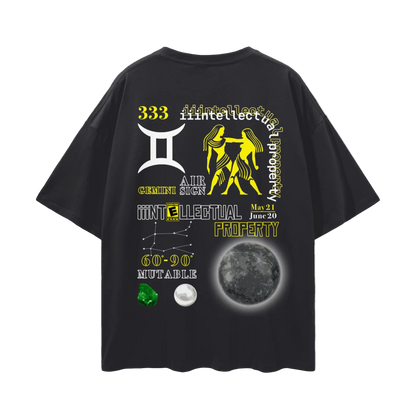"iii Gemini" Drop Shoulder Tee