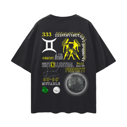 "iii Gemini" Drop Shoulder Tee